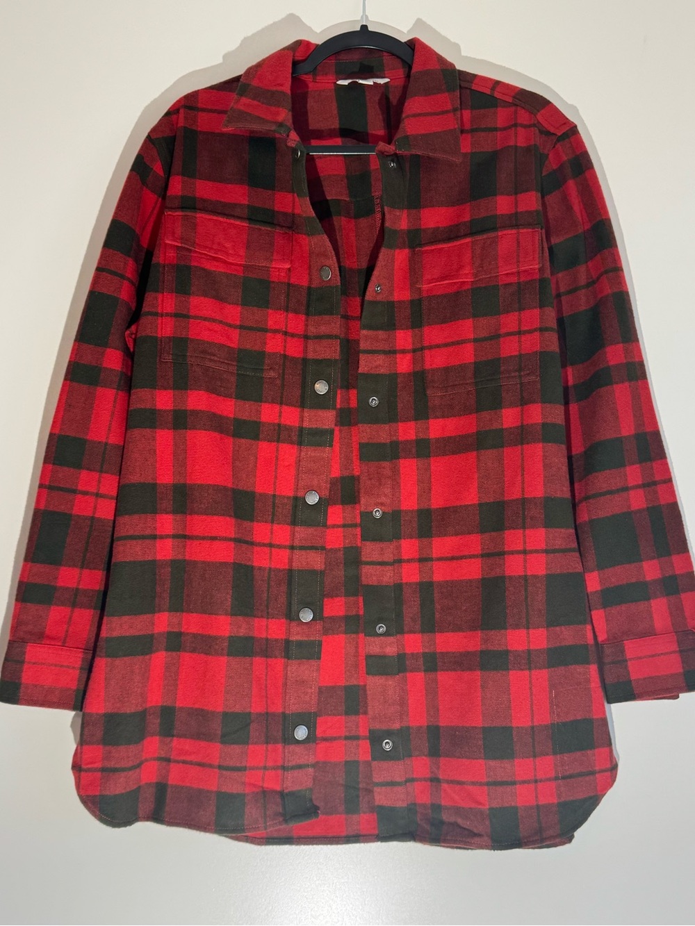 Signature Red & Black Plaid Utility Shacket